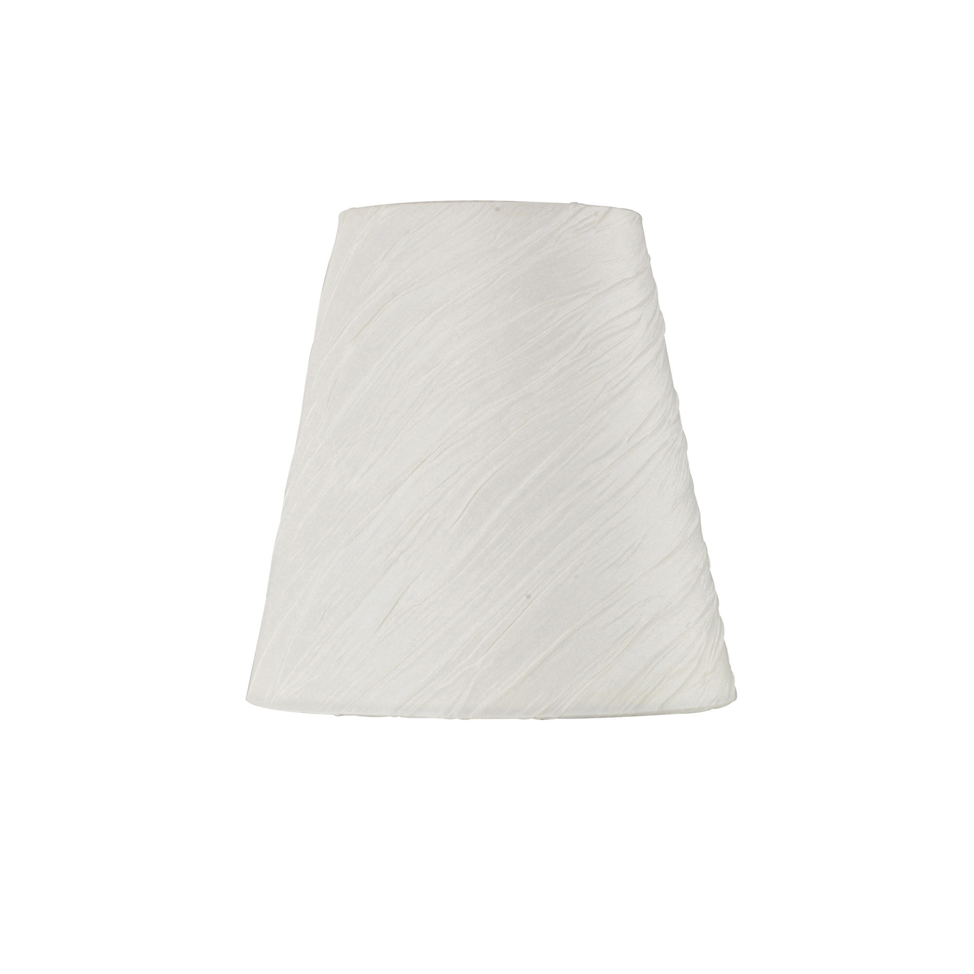 ILS10105  Wrinkle Fabric Shade 13cm Clip-On Cream